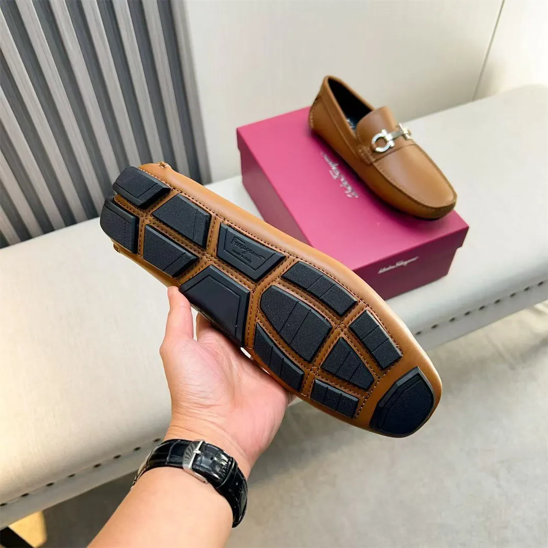 Men's shoes 💰560 Ferragamo new high-end quality 🔥 black cowhide ➕ cowhide lining size 38-45